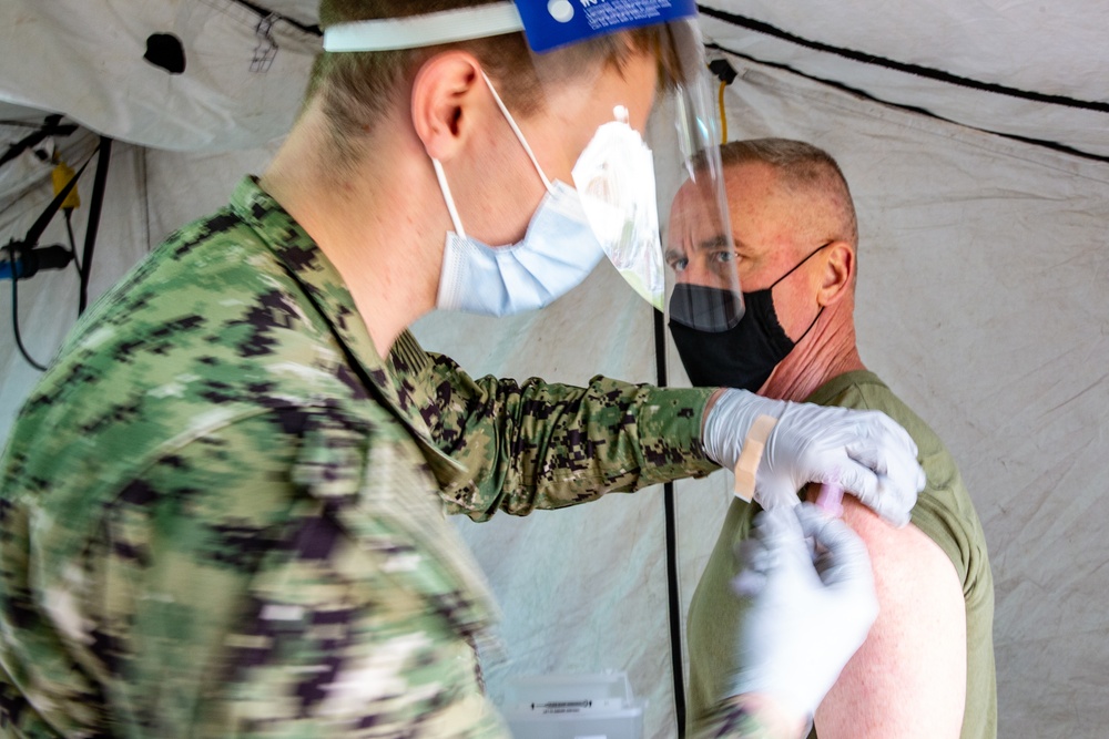 III MEF Leaders Receive Second Dose of COVID-19 Vaccine