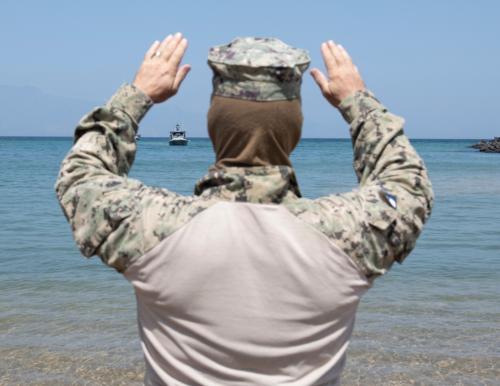 MSRON 8 Sailors Conduct Training in Gulf of Tadjoura