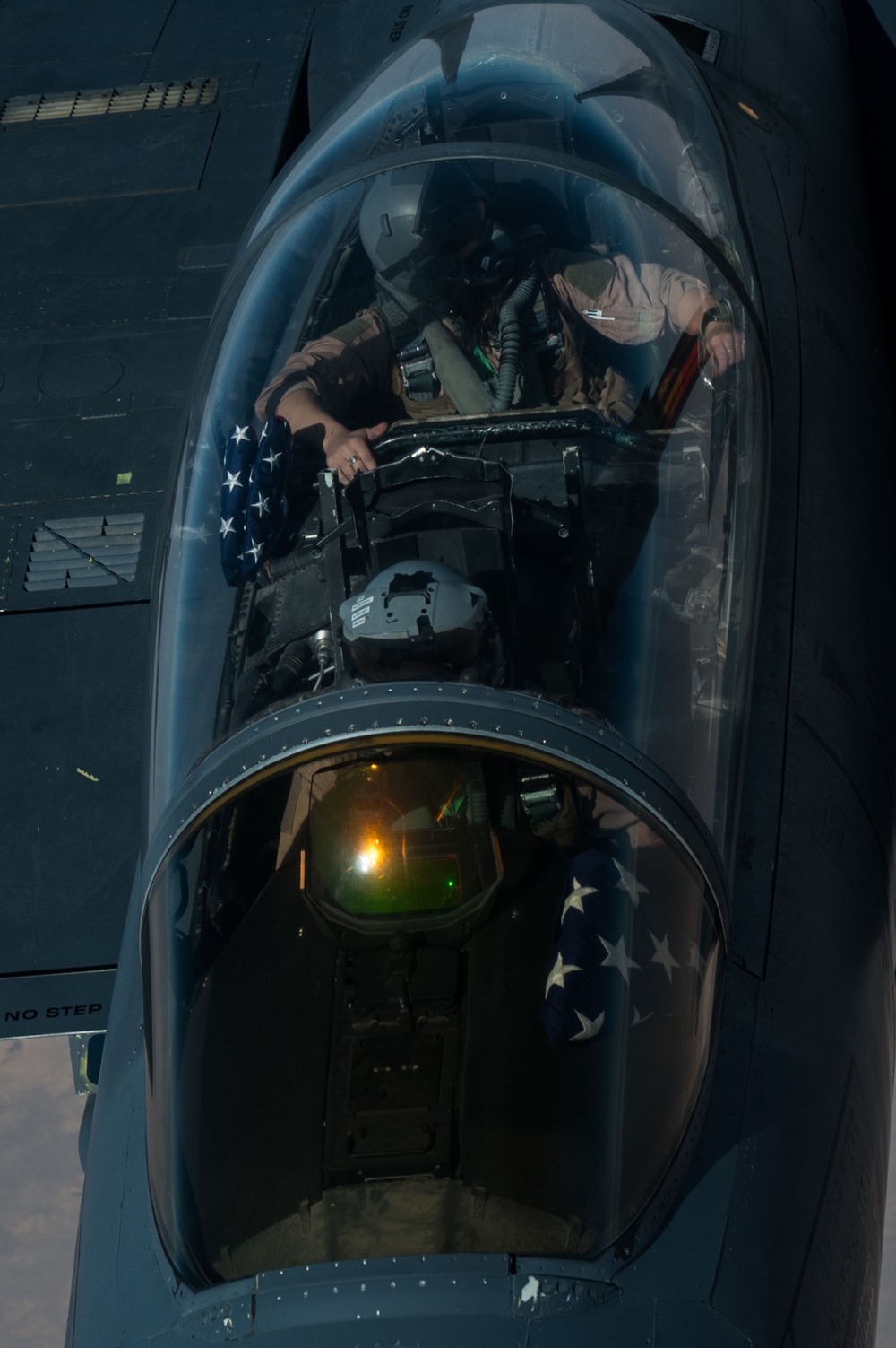 F-15s fly over CENTCOM