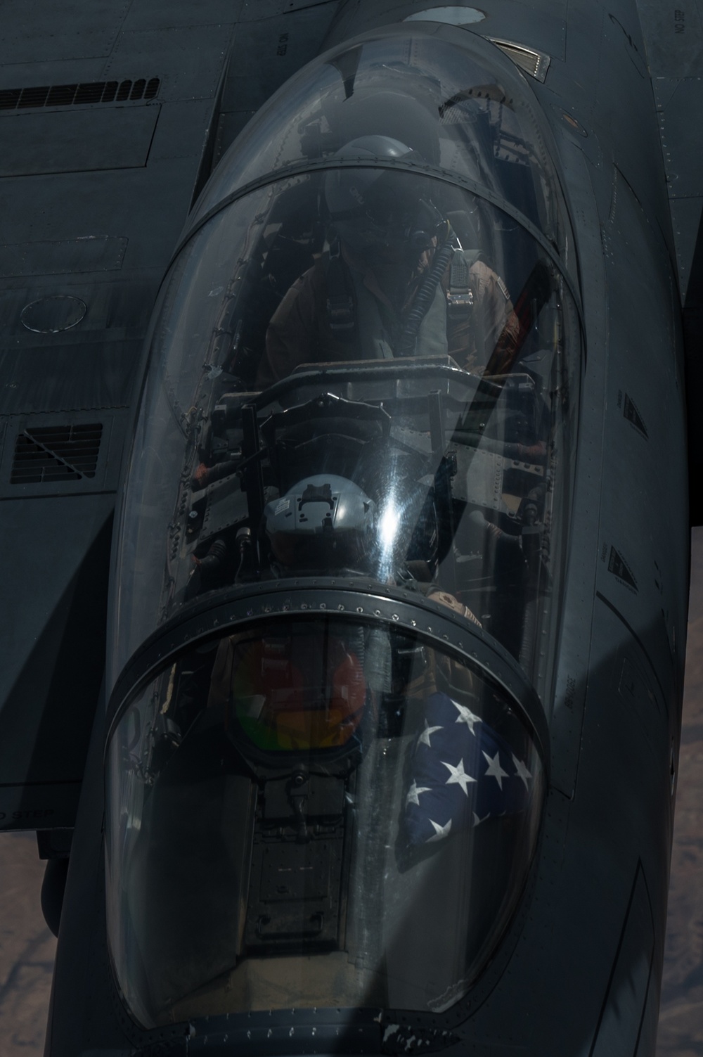 F-15E Strike Eagles watch over troops in CENTCOM