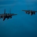 F-15E Strike Eagles watch over troops in CENTCOM