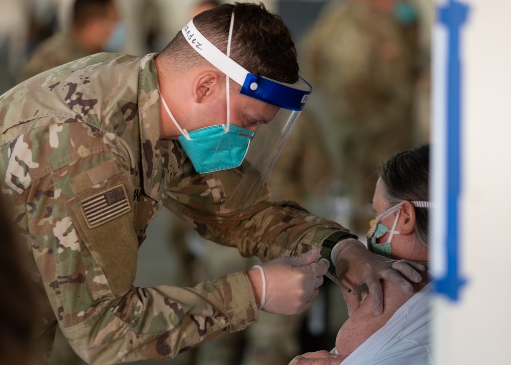 DoD support to vaccine operations with FEMA, Cal OES continue at Cal State LA