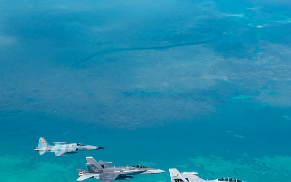 Aircraft Assigned to Tactical Support Wing Fly Near Key West