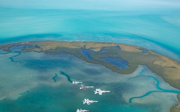 Aircraft Assigned to Tactical Support Wing Fly Near Key West
