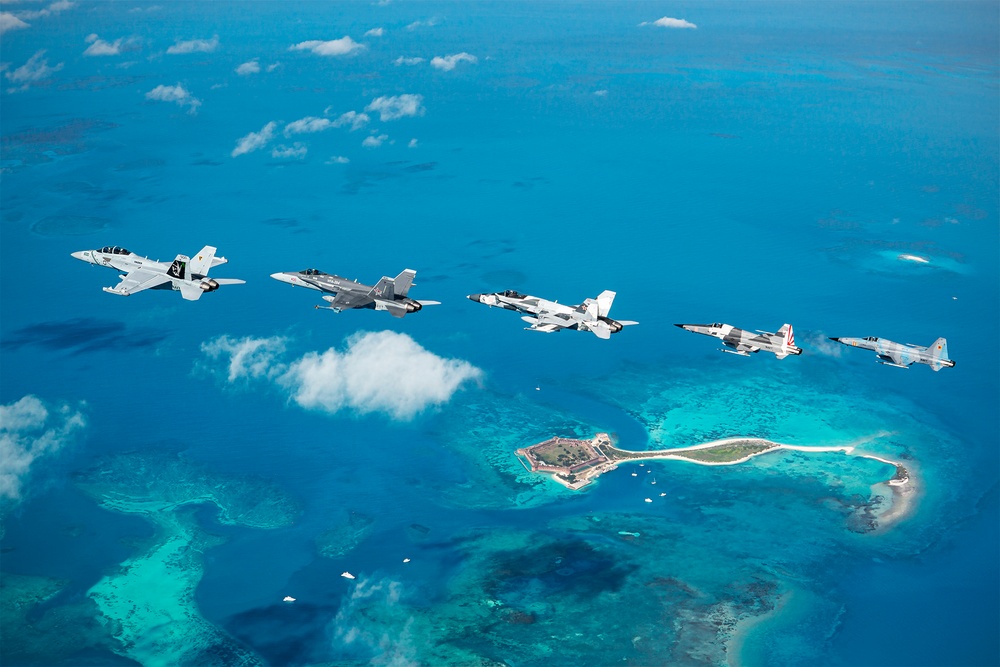 Aircraft Assigned to Tactical Support Wing Fly Near Key West