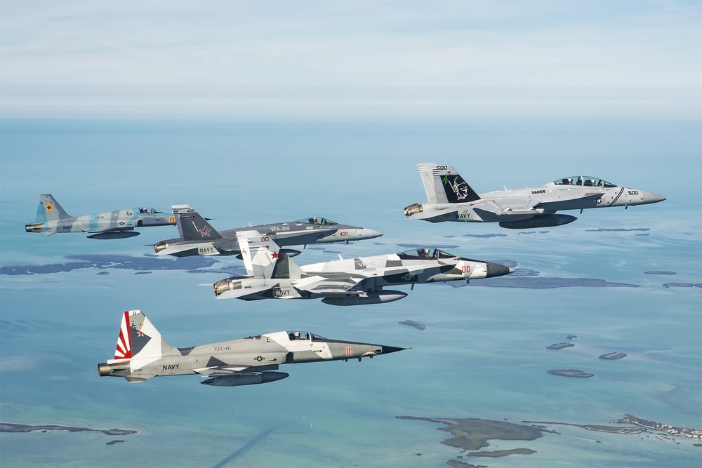 Aircraft Assigned to Tactical Support Wing Fly Near Key West