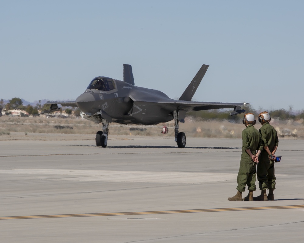 F-35B land during phase two of Winter Fury