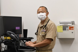 Capt. Lee at his desk