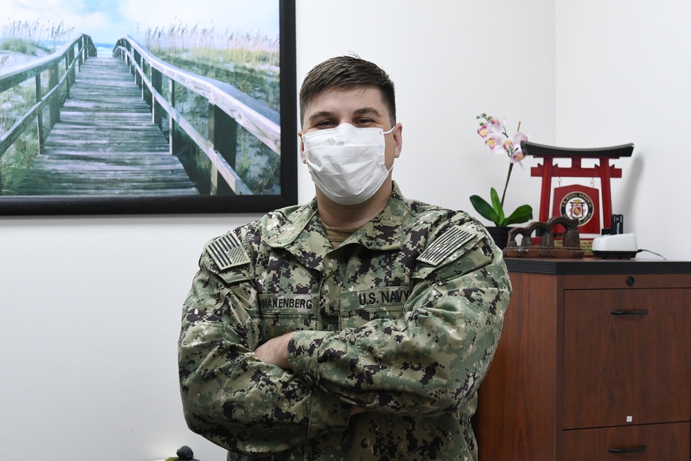 Lt. Schnakenberg at his desk