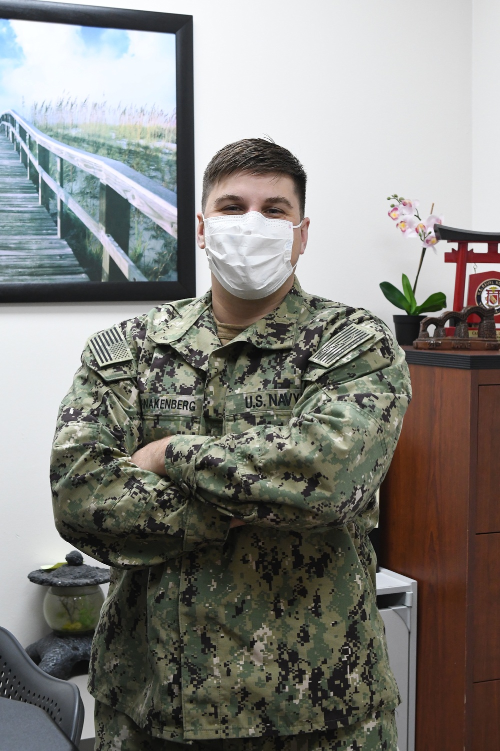 Lt. Schnakenberg at his desk