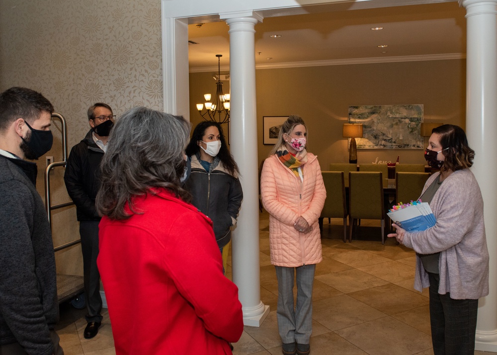 Spouse of COMPACAF visits Fisher House II