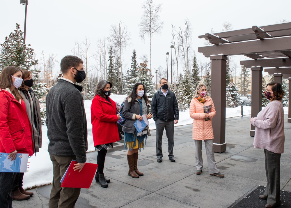 Spouse of COMPACAF visits Fisher House II