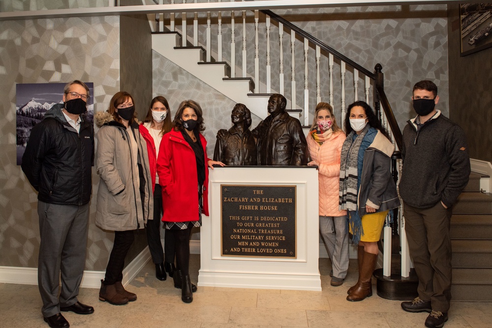 Spouse of COMPACAF visits Fisher House II