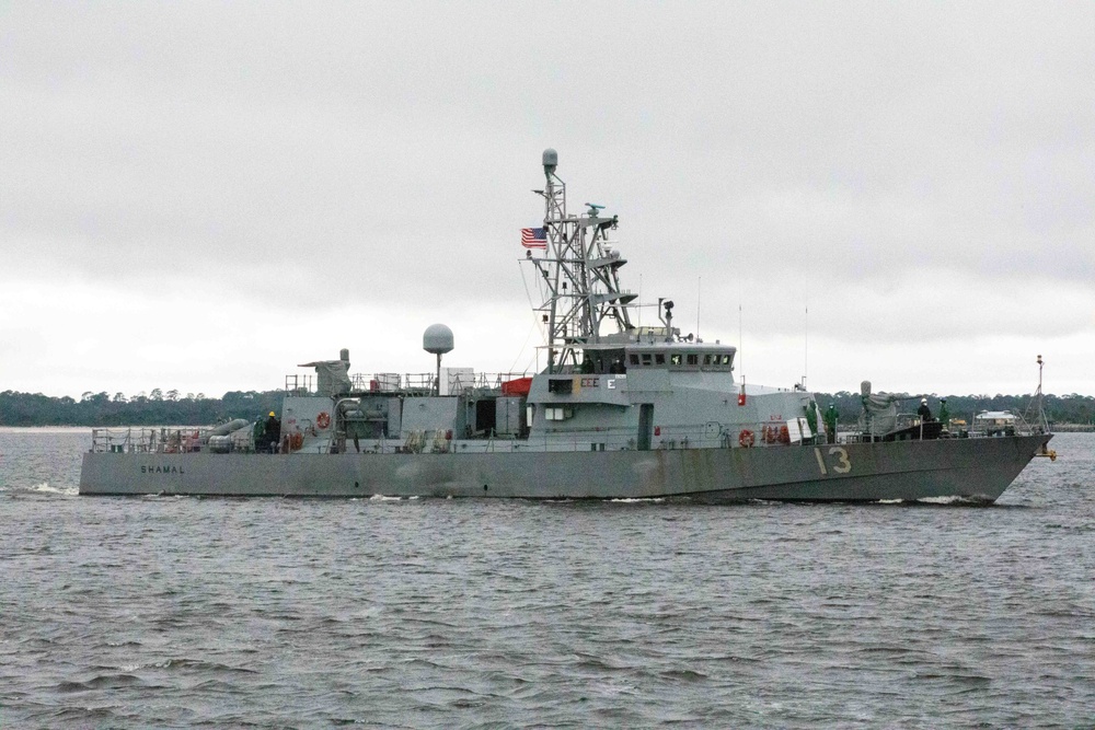 Cyclone-class patrol coastal ships departing Naval Station Mayport