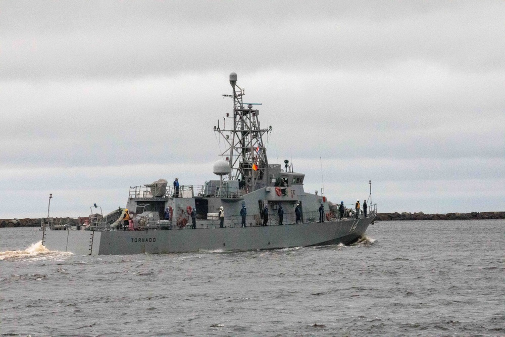 Cyclone-class patrol coastal ships departing Naval Station Mayport