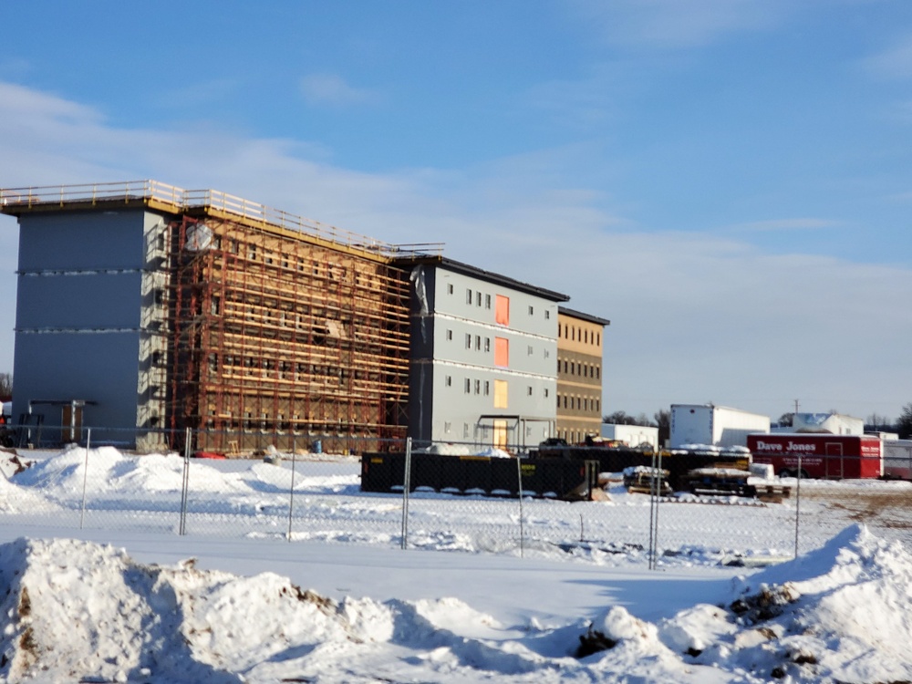 Construction of new, modern barracks building continues at Fort McCoy