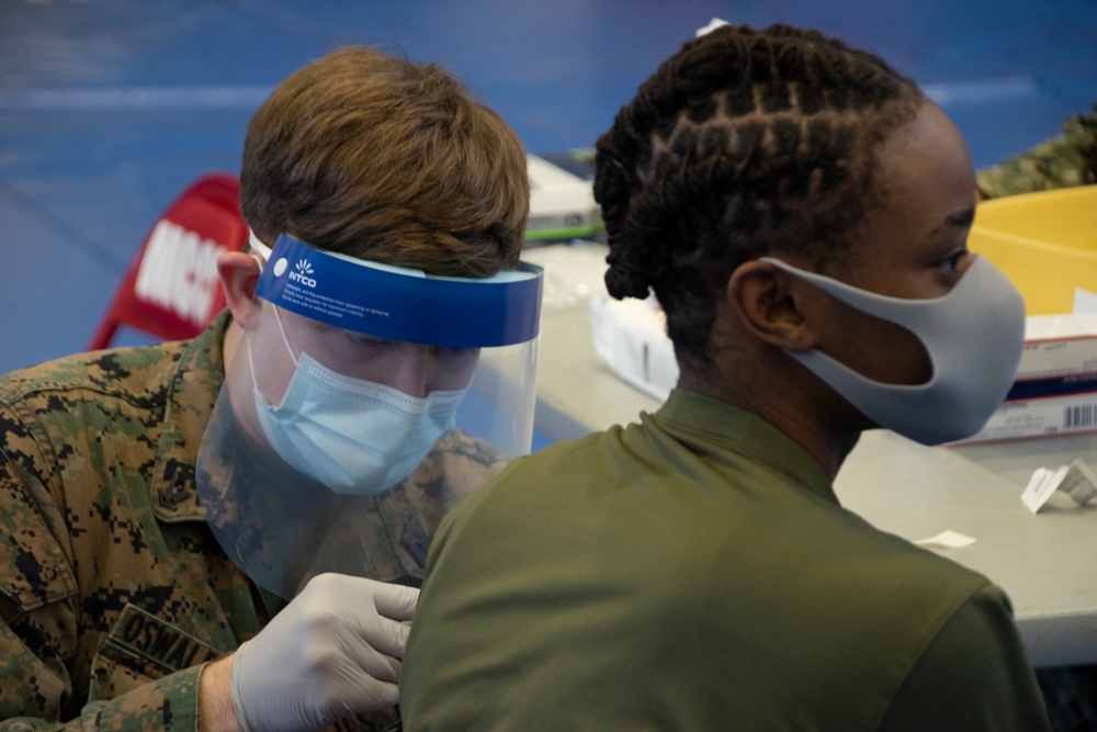 CATC Camp Fuji personnel receive COVID-19 vaccine