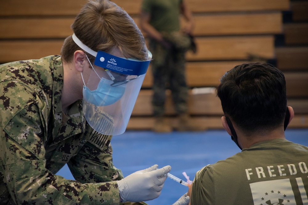 CATC Camp Fuji personnel receive COVID-19 vaccine