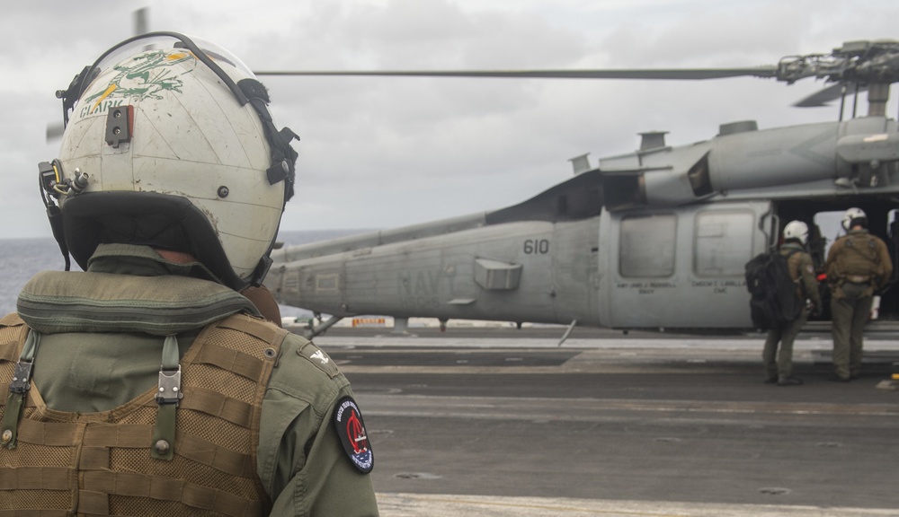 Nimitz Commanding Officer Pilots Sea Hawk