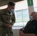 World War II Veteran receives vaccine at Cal State LA