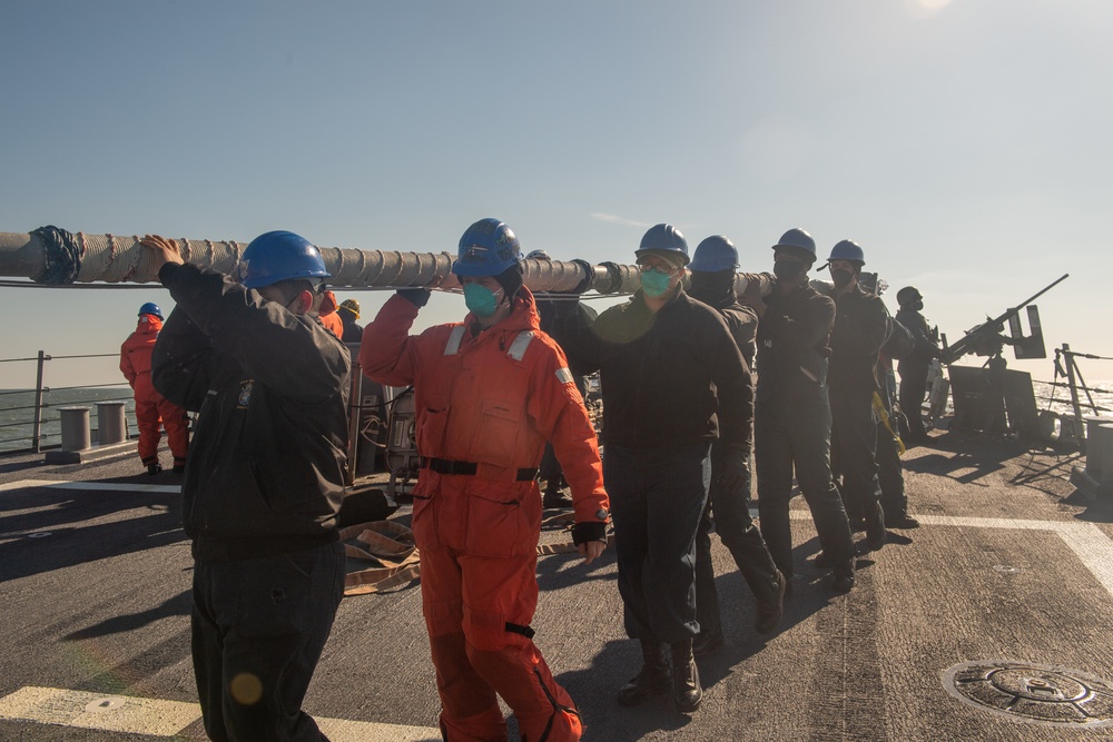 USS Mahan Departs for Deployment