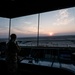 Air traffic controller manages aircraft above Al Udeid Air Base