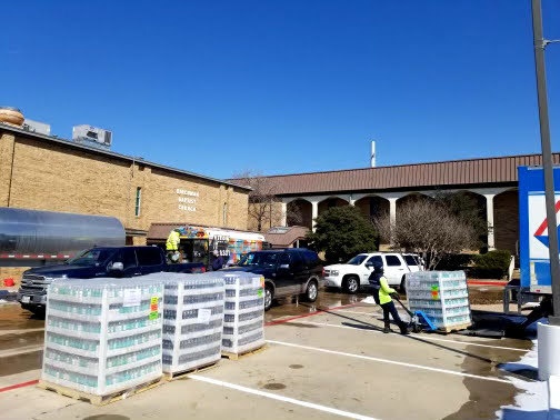 Texas Guard Delivers Water following Winter Storm 2021