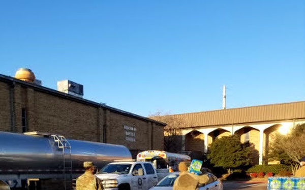 Texas Guard Delivers Water following Winter Storm 2021