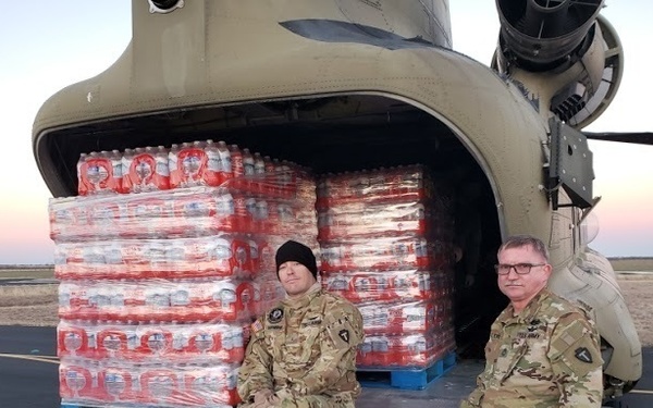 Texas Army National Guard deliver clean drinking water following Winter Storm 2021
