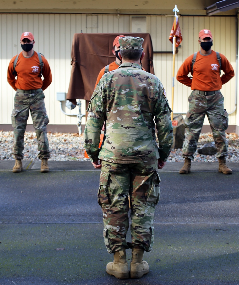 Warrant Officer Candidate School Class 21-001 Hat and Song Ceremony