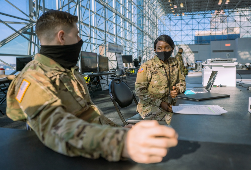 1st Lt Olushola Ajiboye at Javits NY 21 February 2021