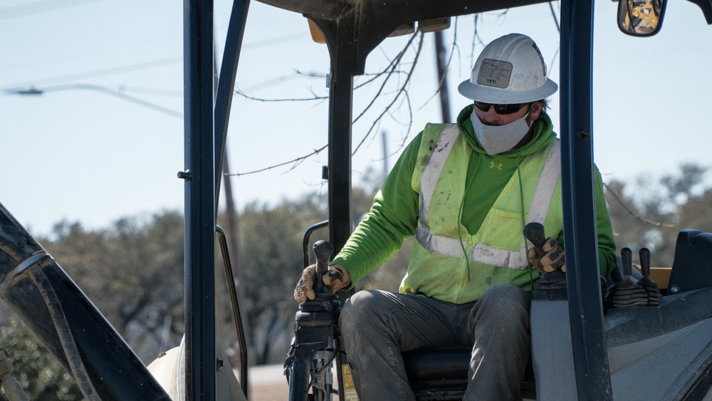 Directorate of Public Works repairs main water line