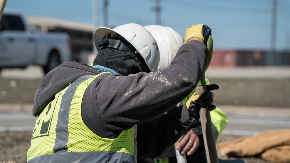 Directorate of Public Works repairs main water line