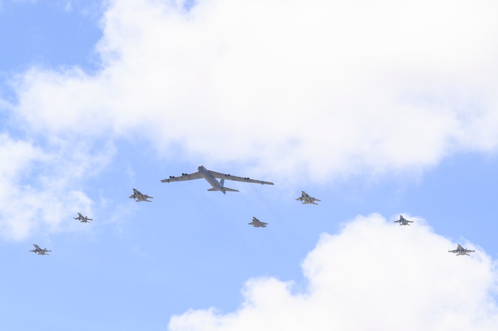 B-52 participates in Cope North flyover