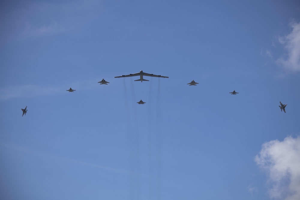 B-52 participates in Cope North flyover