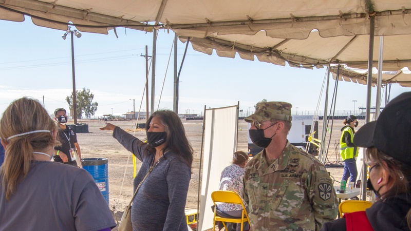 Arizona National Guard Partners with Gila River Indian Community For Mass COVID-19 Vaccination Event