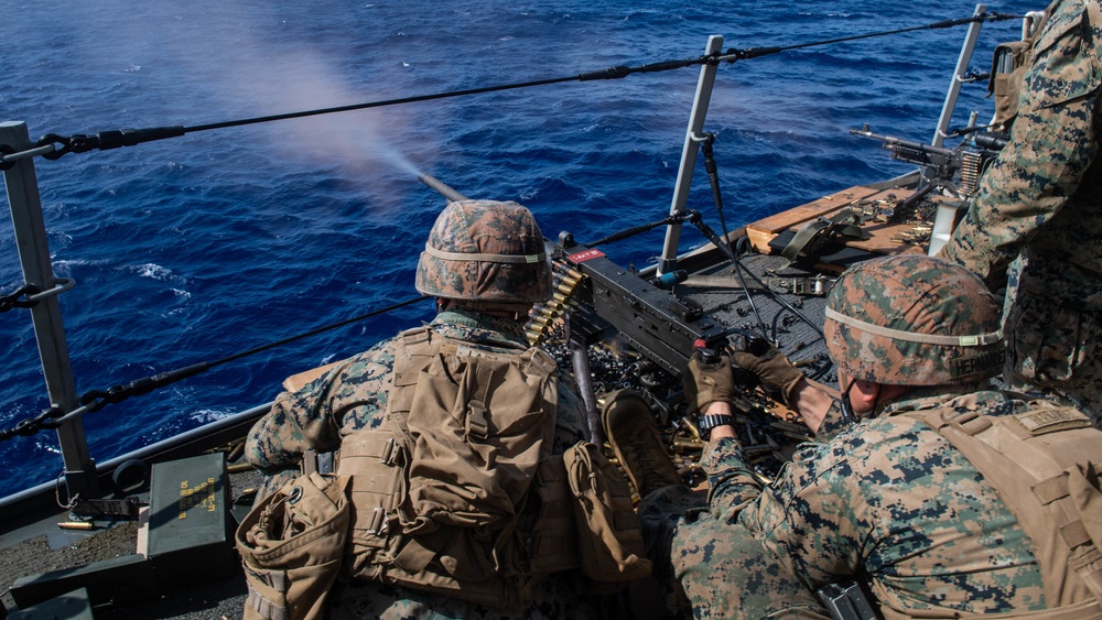 USS New Orleans and 31st MEU Live-Fire Training