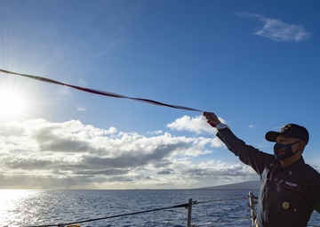 Sterett Enters Pearl Harbor