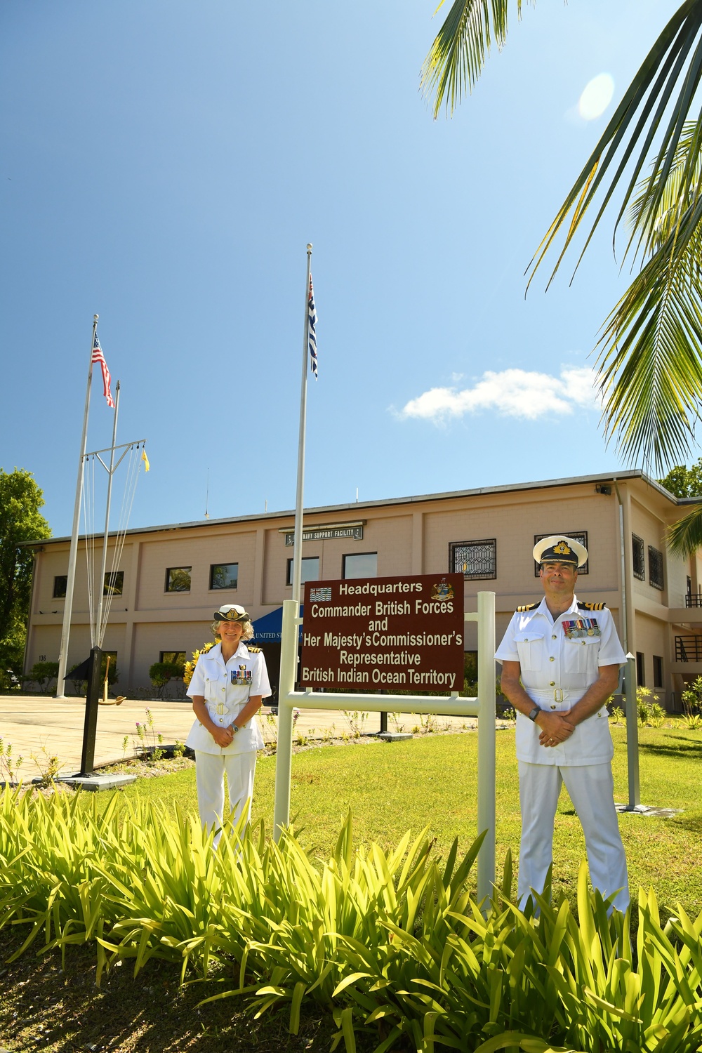 British Forces Change of Command onboard NSF Diego Garcia