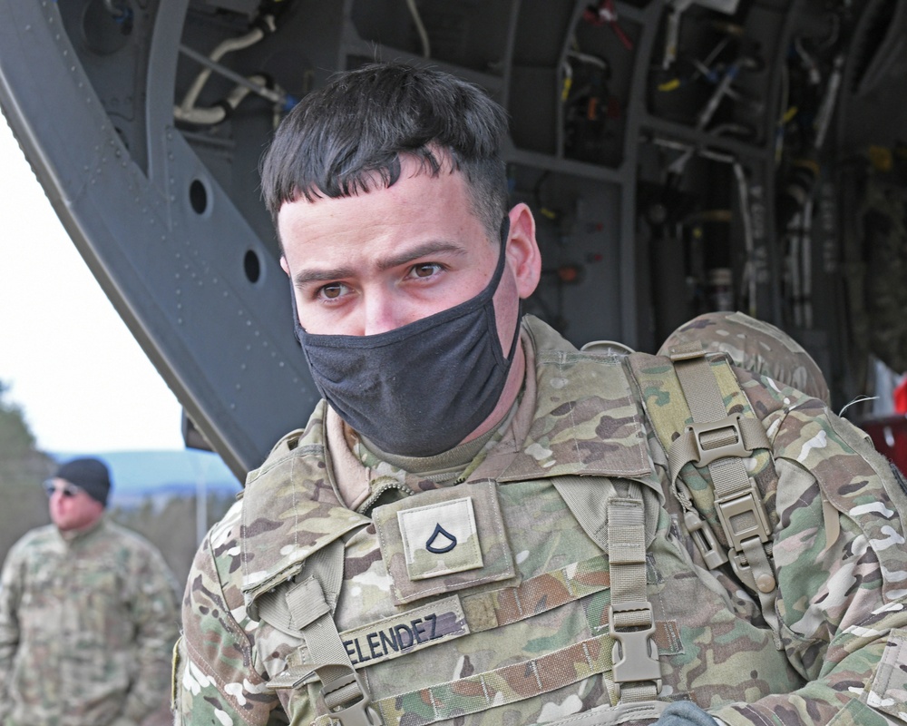 Chinook Live-Fire Aerial Gunnery Training