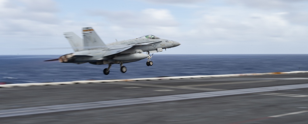 F/A-18C Hornet Launches from the Flight Deck of Nimitz