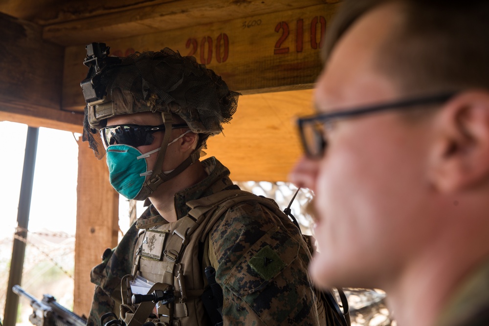 Bravo Company, BLT 1/4 Marines begin providing security for BMA