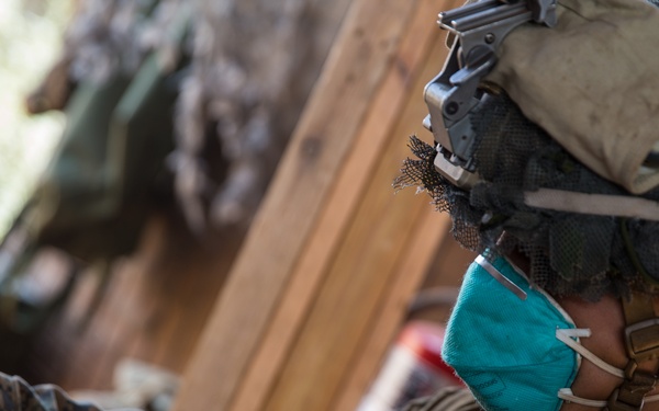 Bravo Company, BLT 1/4 Marines provide security, conduct base defense drills at BMA