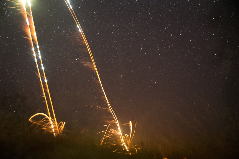 Bravo 1/4, VMM-164 (Rein) Marines conduct night CAS training