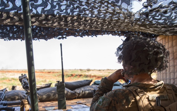 Bravo Company, BLT 1/4 Marines provide security at Baledogle Military Airfield