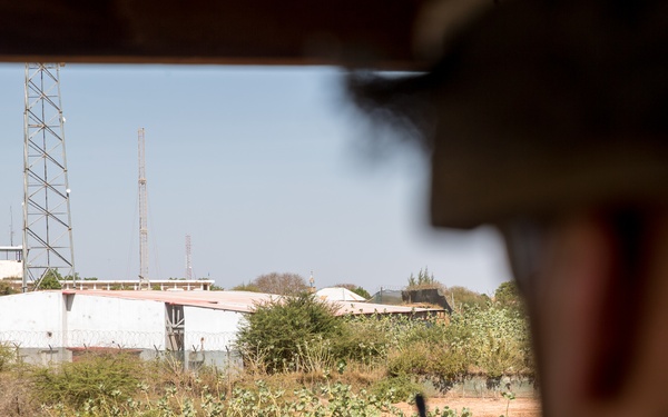 Bravo Company, BLT 1/4 Marines provide security at Baledogle Military Airfield