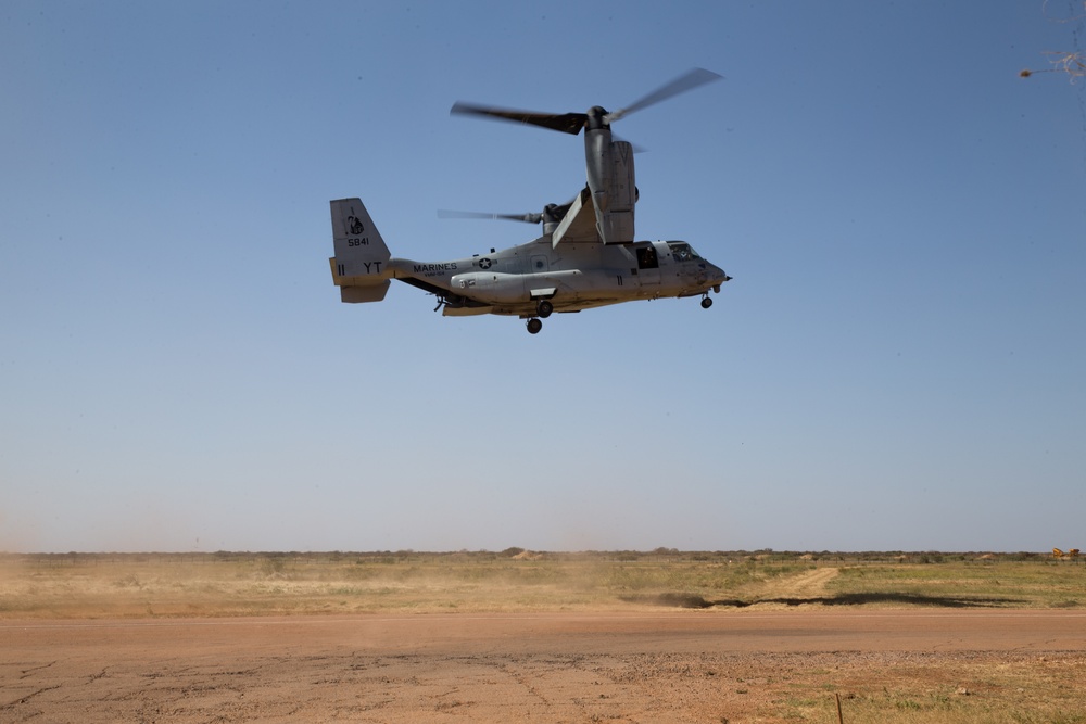 15th MEU Marines conduct operations at Baledogle Military Airfield