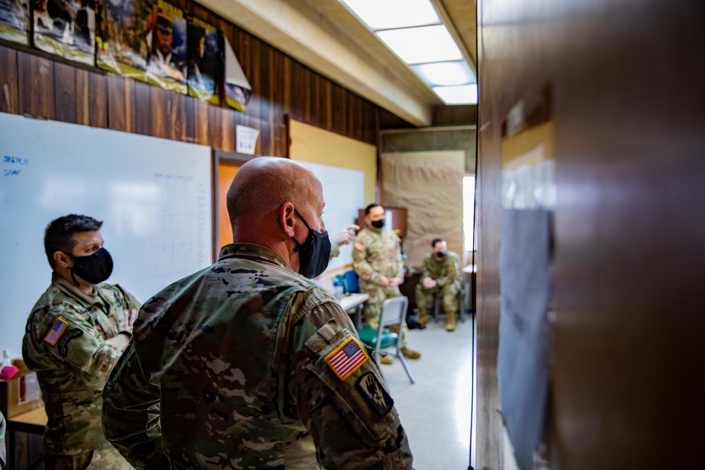 BG Dent Visits with 81st SBCT Soldiers