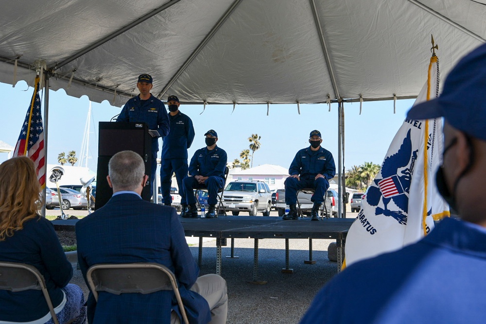 Coast Guard Station Port Aransas holds groundbreaking ceremony for new multipurpose building in Port Aransas, Texas