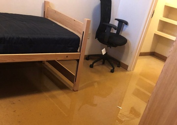 Flooded room